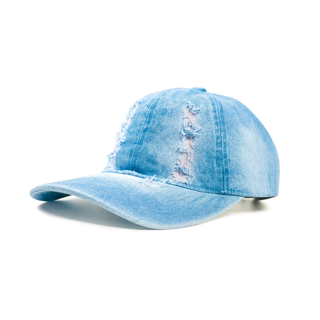 Light Blue washed Jeans Cap