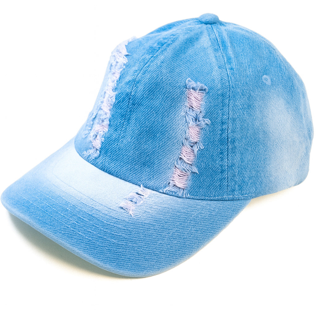 Light Blue washed Jeans Cap