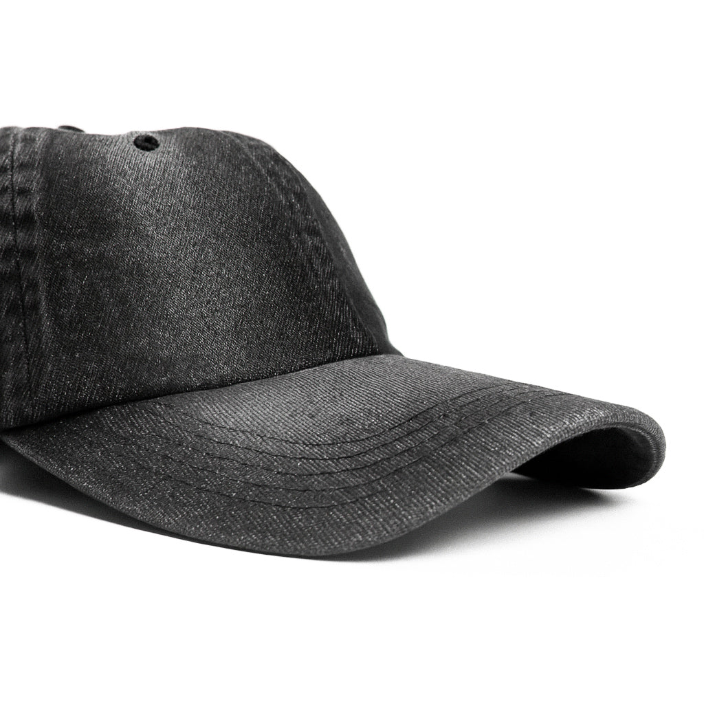 Black & Grey washed Jeans Cap