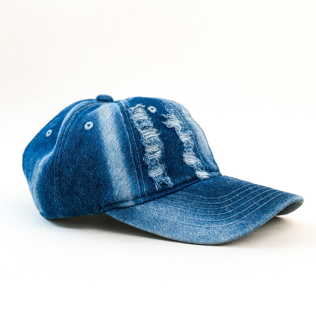 Dark Blue washed Jeans Cap