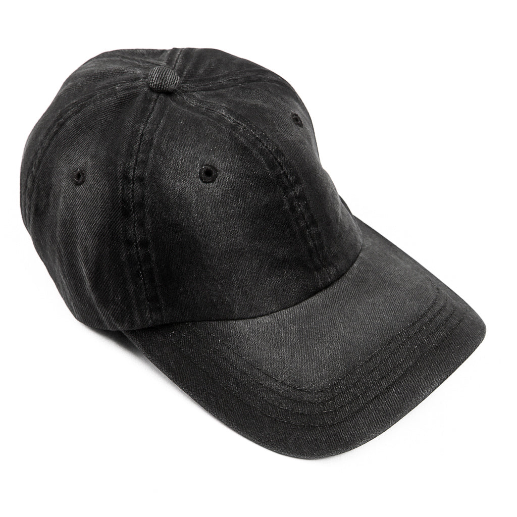 Black & Grey washed Jeans Cap
