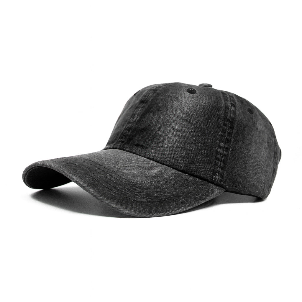 Black & Grey washed Jeans Cap