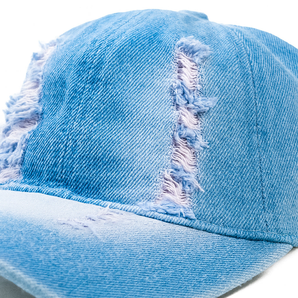Light Blue washed Jeans Cap
