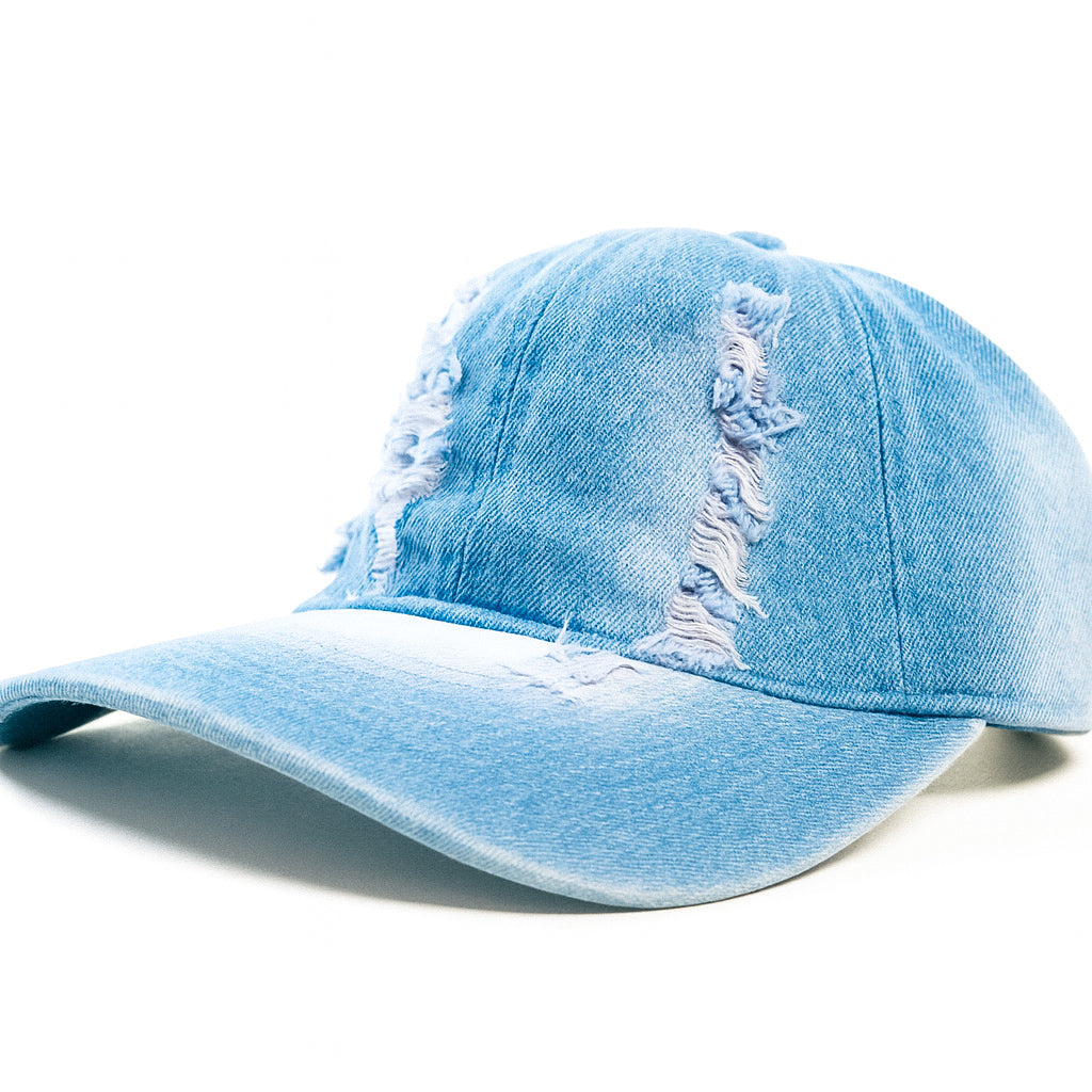 Light Blue washed Jeans Cap