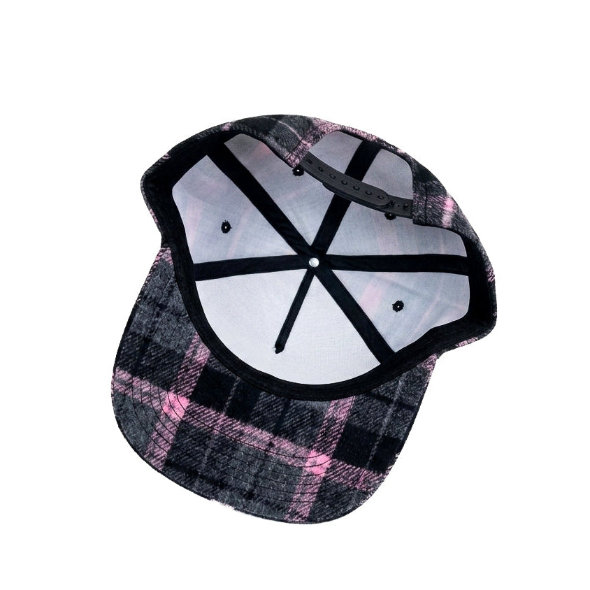 A's Pink Black Snapback Cap