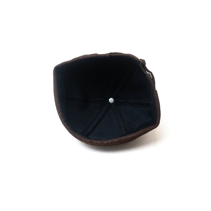 Brown Satin Docker Cap