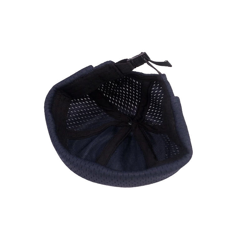 Navy Blue Satin Docker Cap