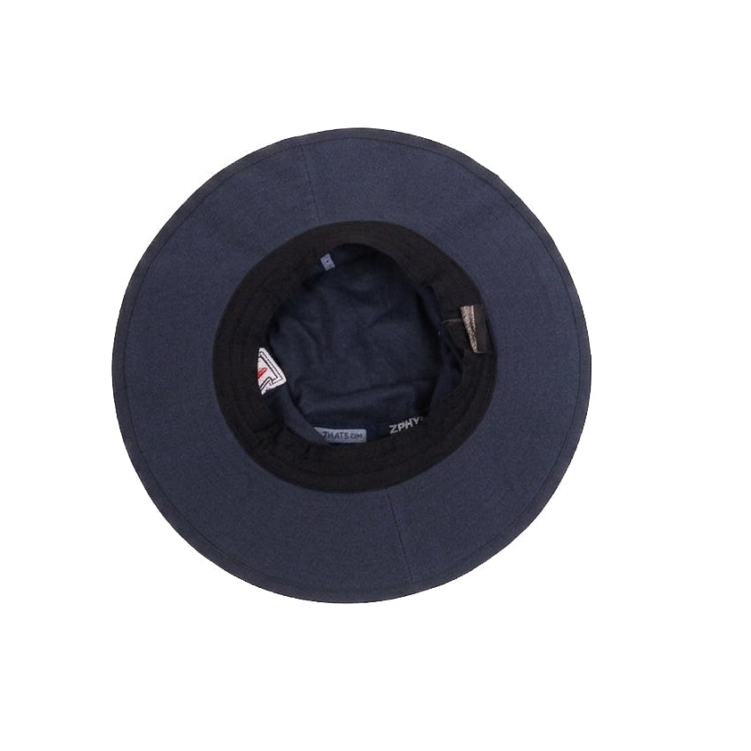 Zephyr A Navy Blue Bucket Hat