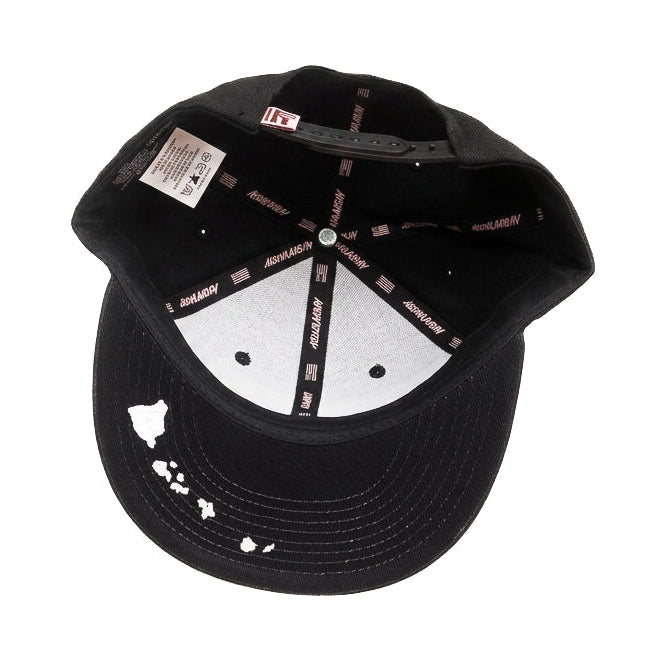 White Rose Snapback cap