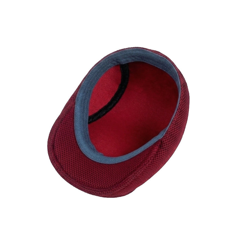 Red Vintage Newsboy Cap