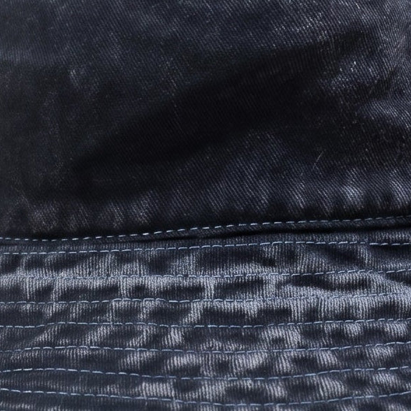 Black Acid Wash Bucket Cap