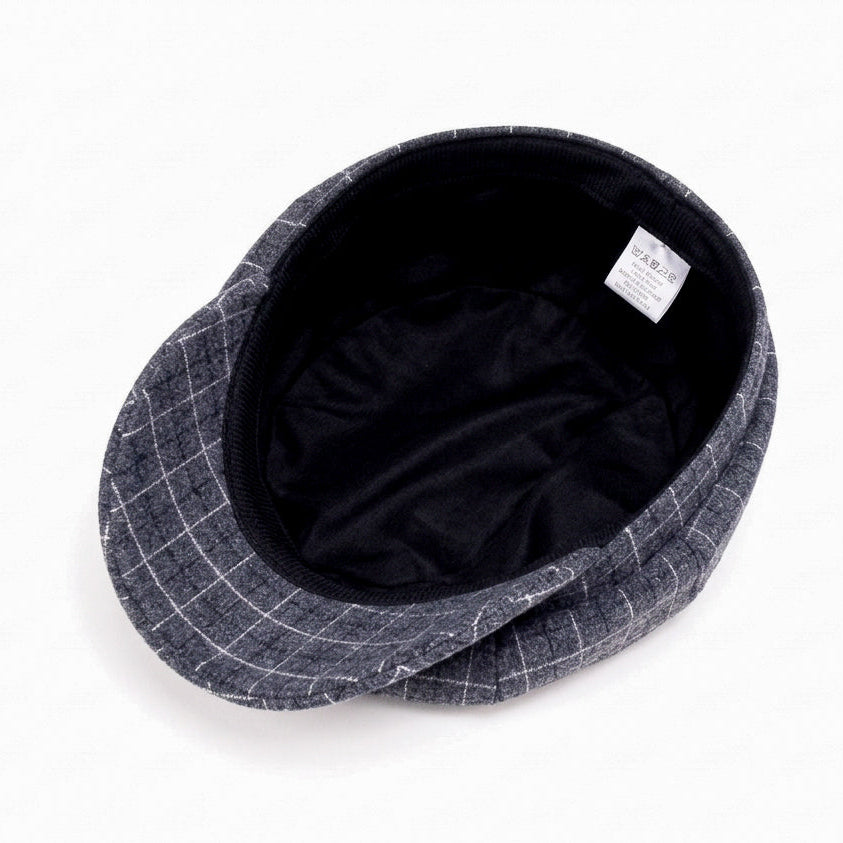 English Grey Newsboy Cap