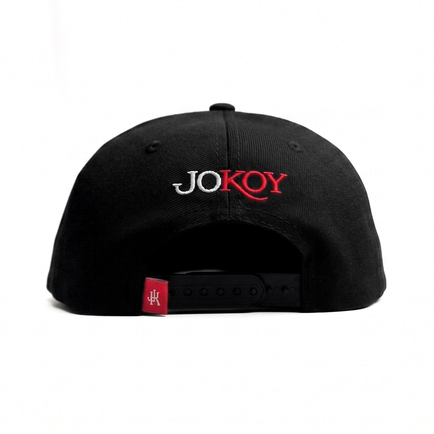 JK Black Snapback Cap