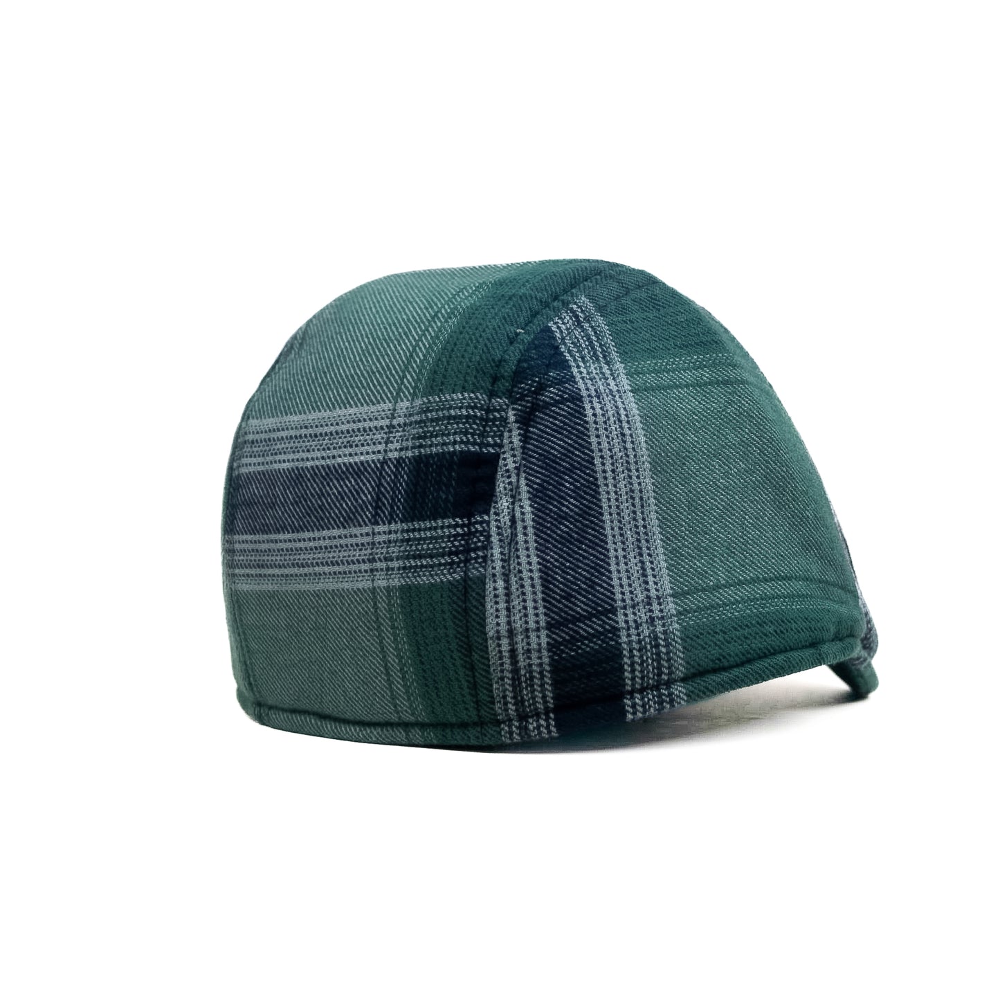 Lagoon Green Checked Newsboy Cap