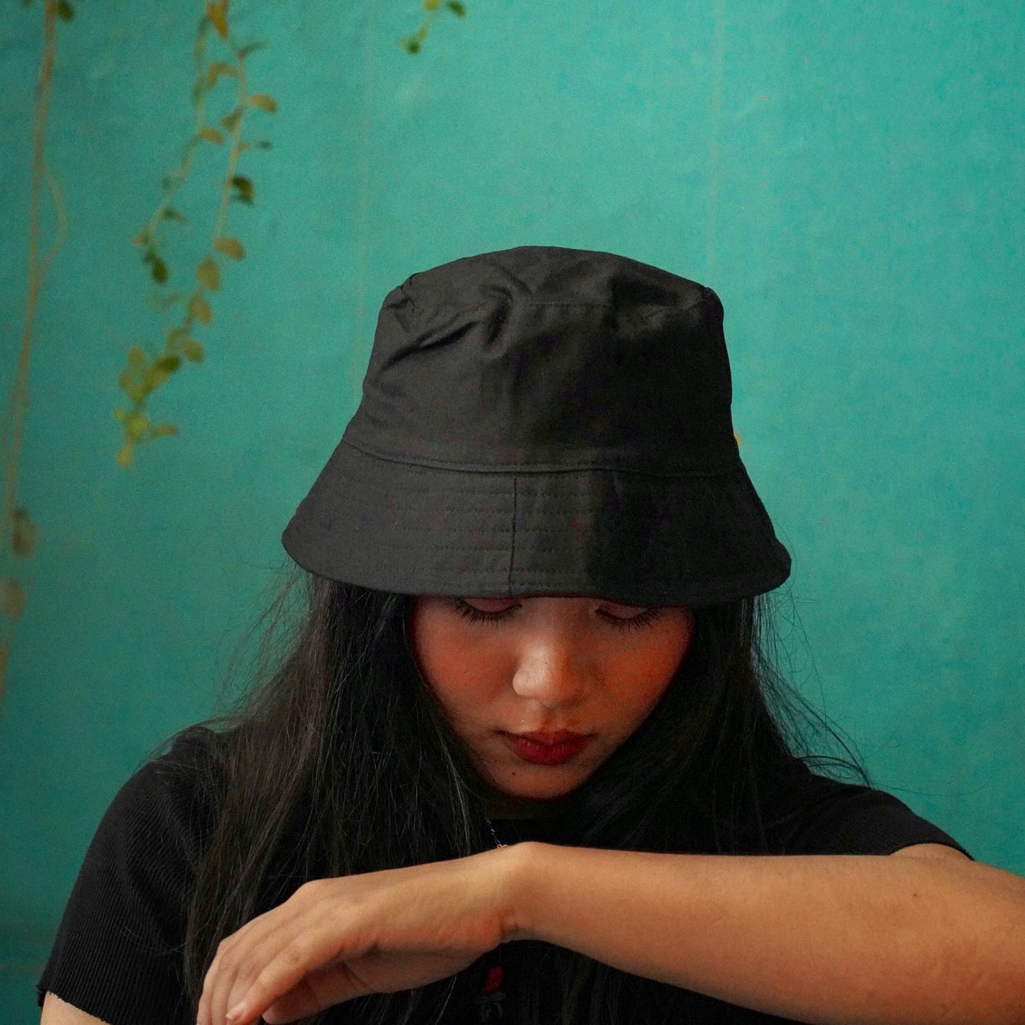 Black Bucket Cap