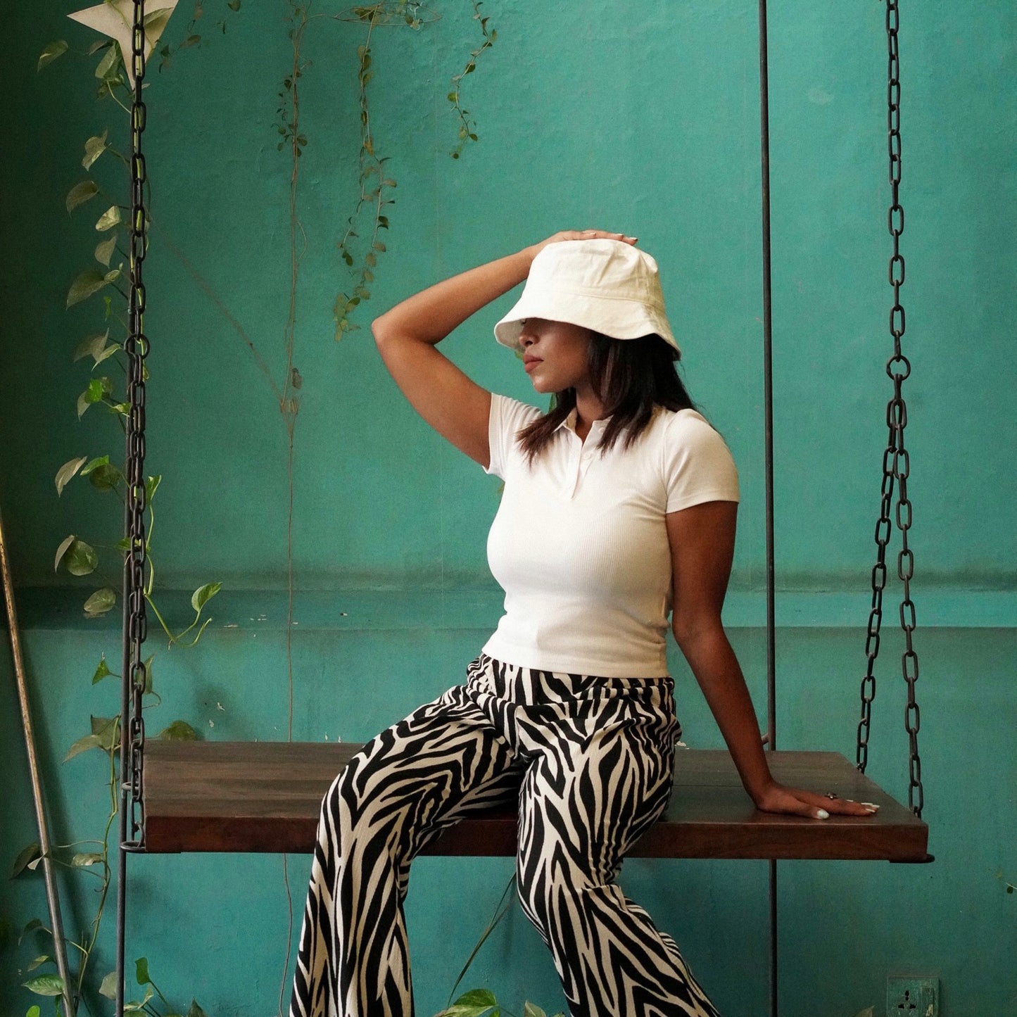 White Bucket Cap