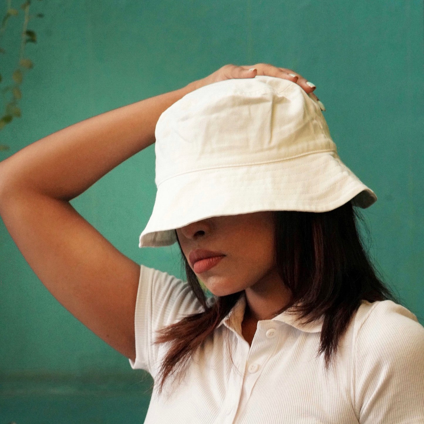 White Bucket Cap