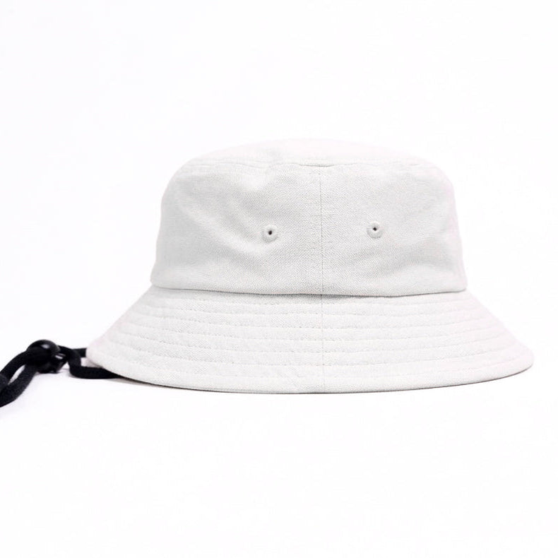 C Series White Boonie Chin Cord Hat