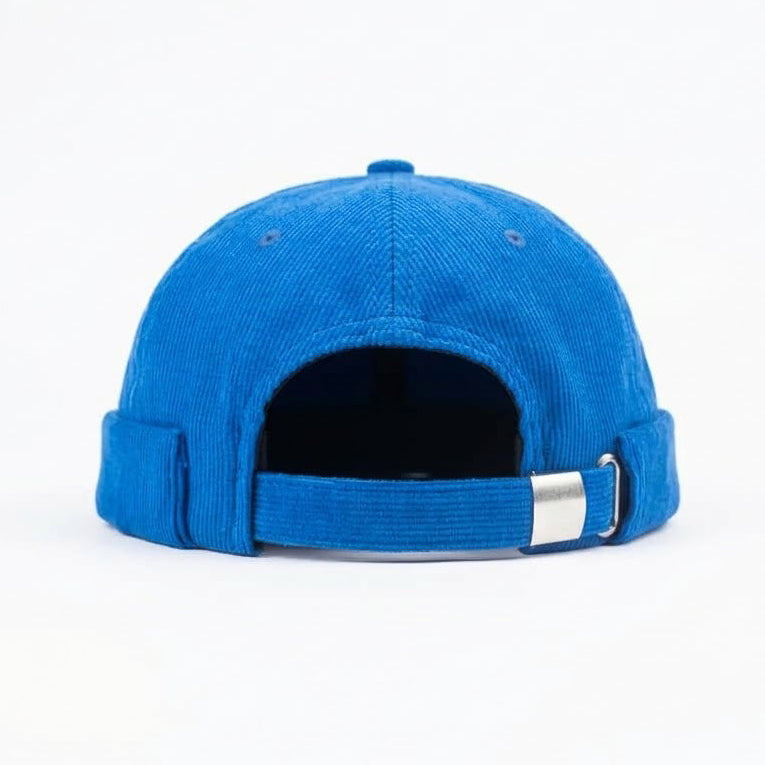 Blue Courdoroy Newsboy Cap