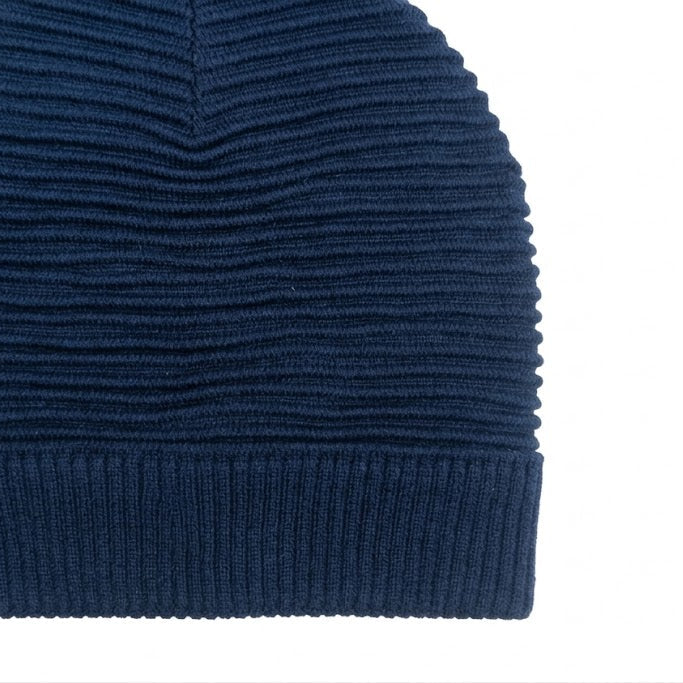 Navy Blue Long Stripped Beanie