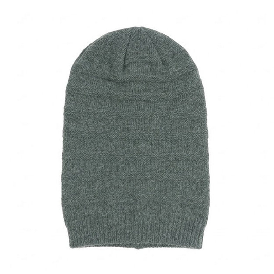 Oversized Paste Green Beanie