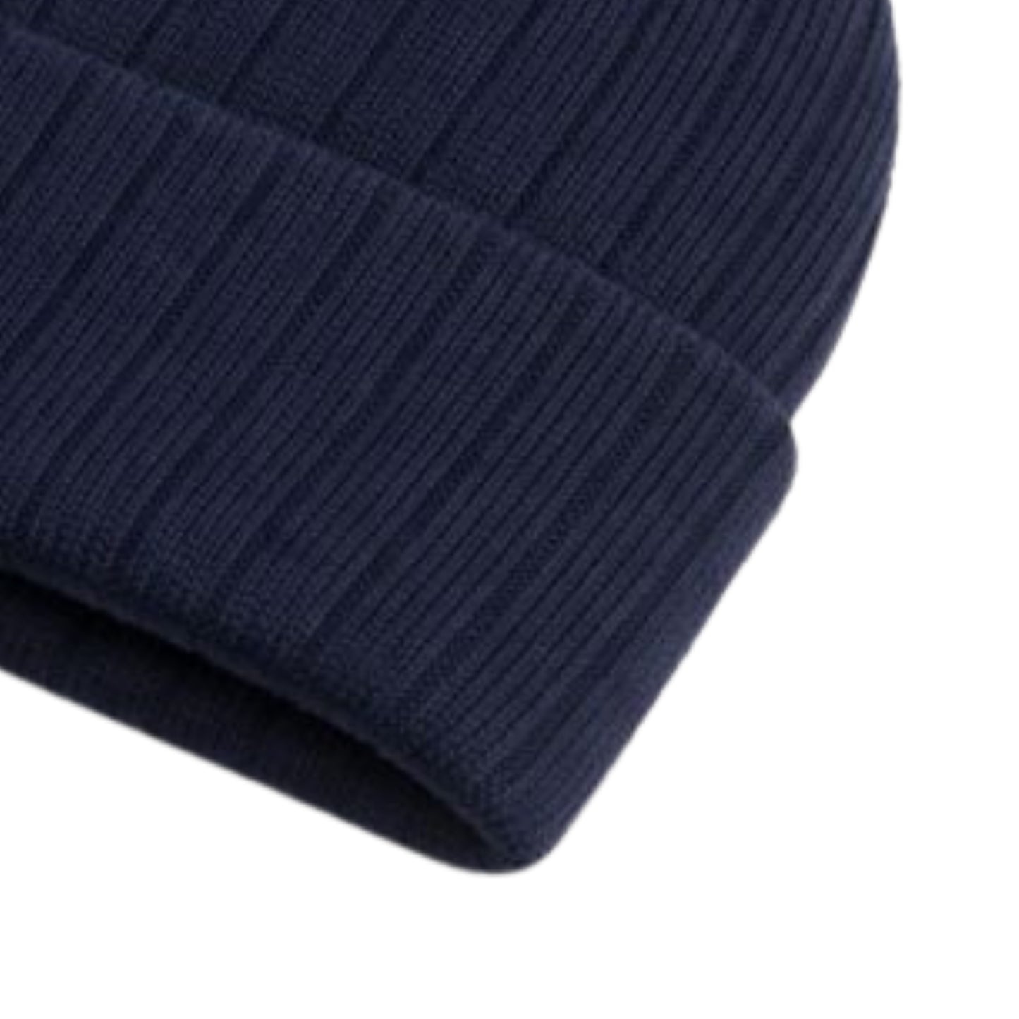 Navy Blue Simple Beanie
