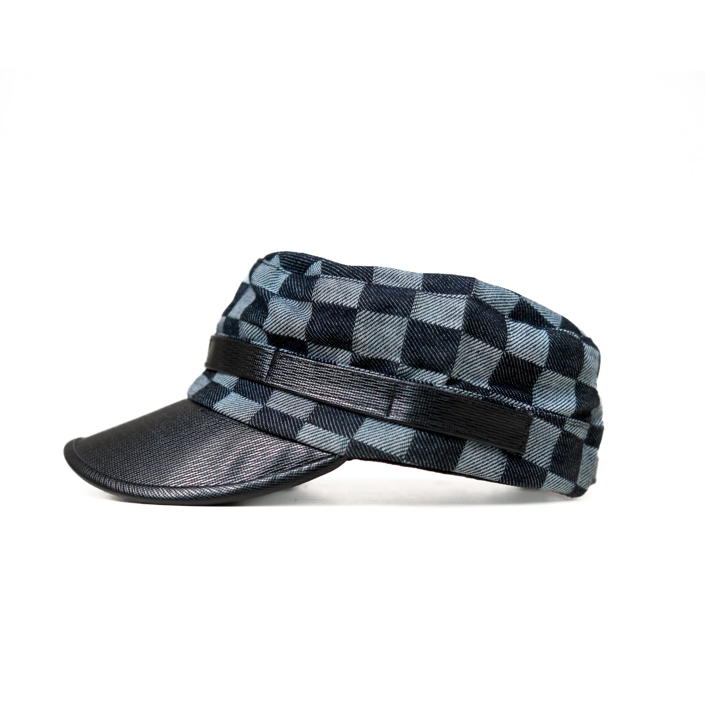 Stealth Grid Leather Cap
