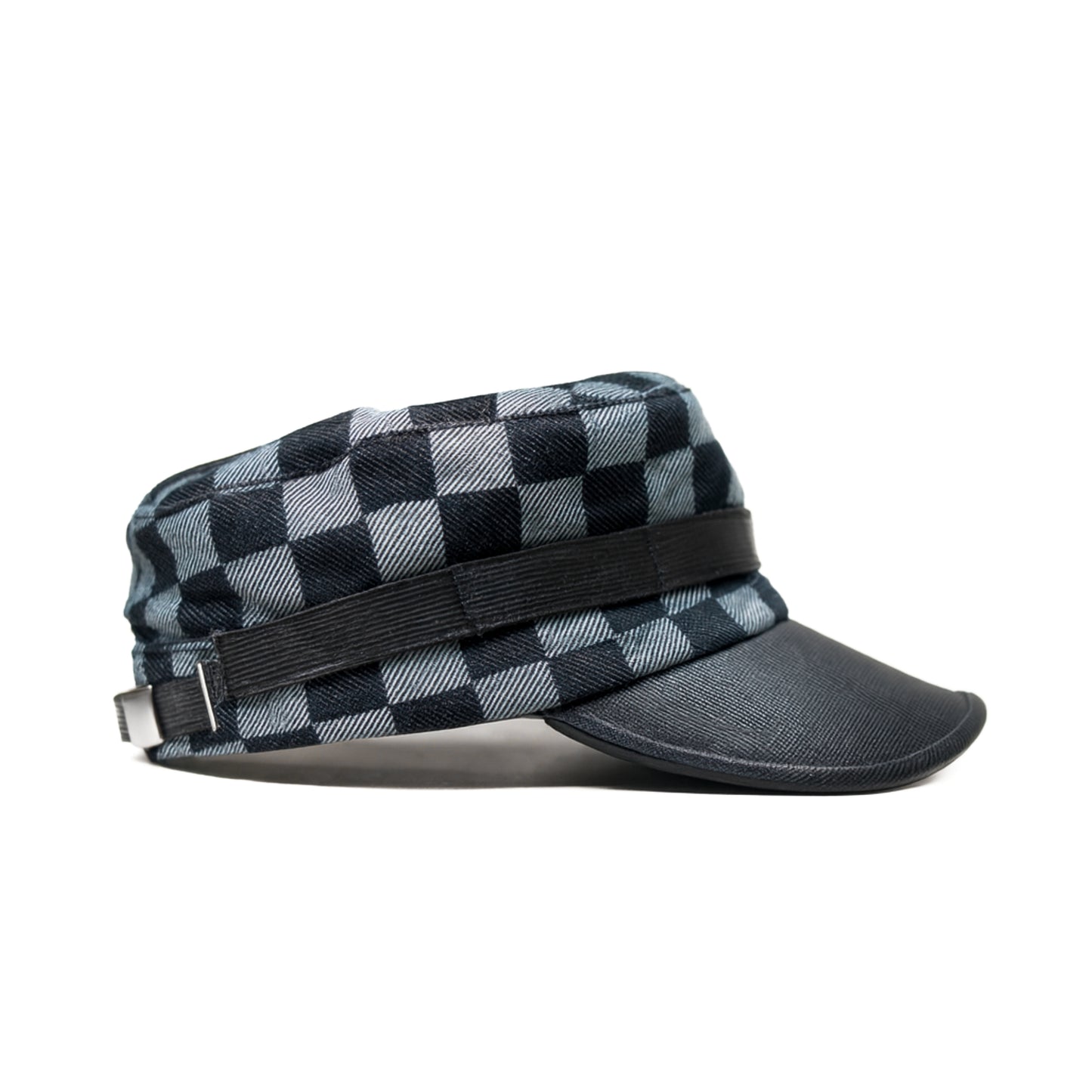 Stealth Grid Leather Cap