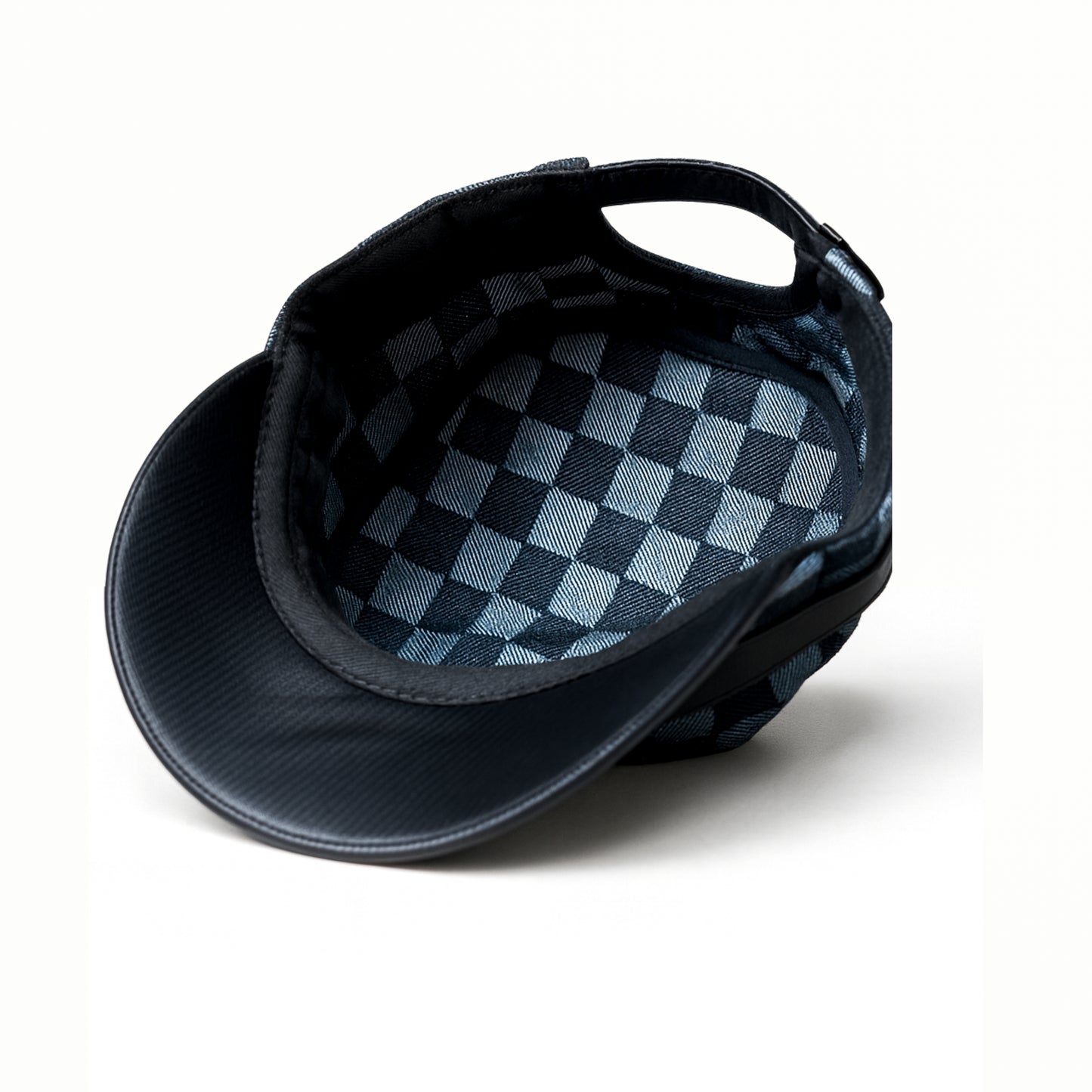 Stealth Grid Leather Cap