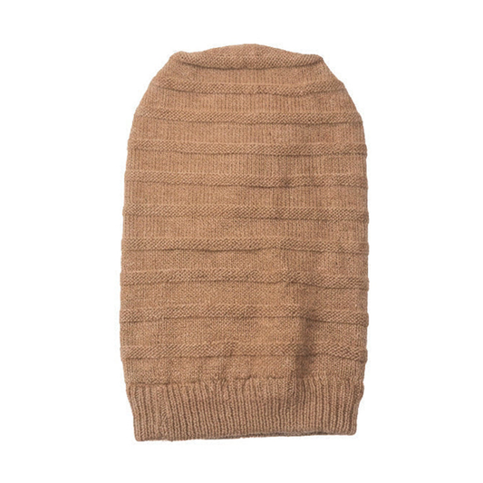 Oversized Beige Beanie