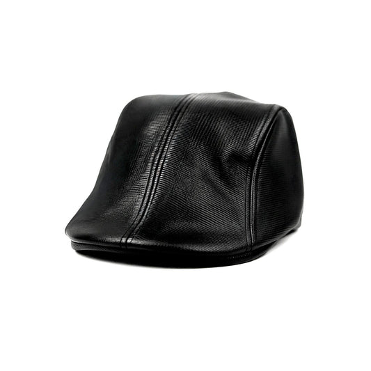 Raven Leather Cap