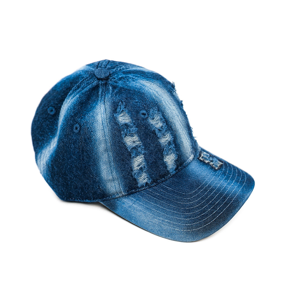 Dark Blue washed Jeans Cap