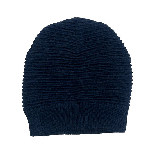 Navy Blue Long Stripped Beanie