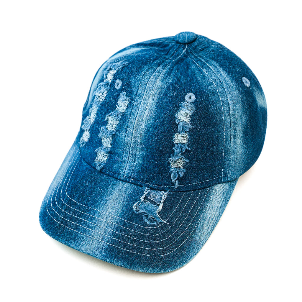 Dark Blue washed Jeans Cap