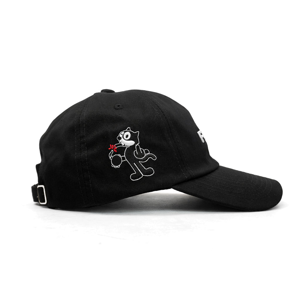 F*CK IT black relaxed fitted cap