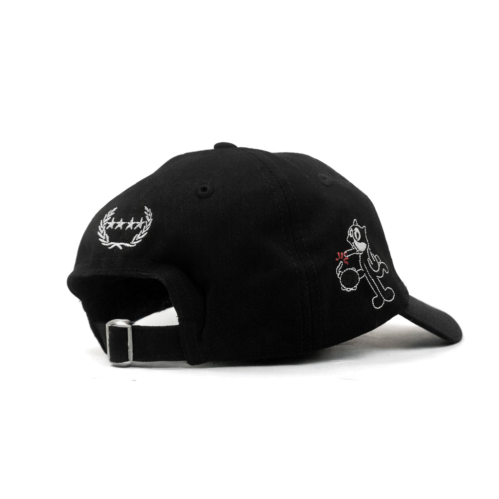 F*CK IT black relaxed fitted cap