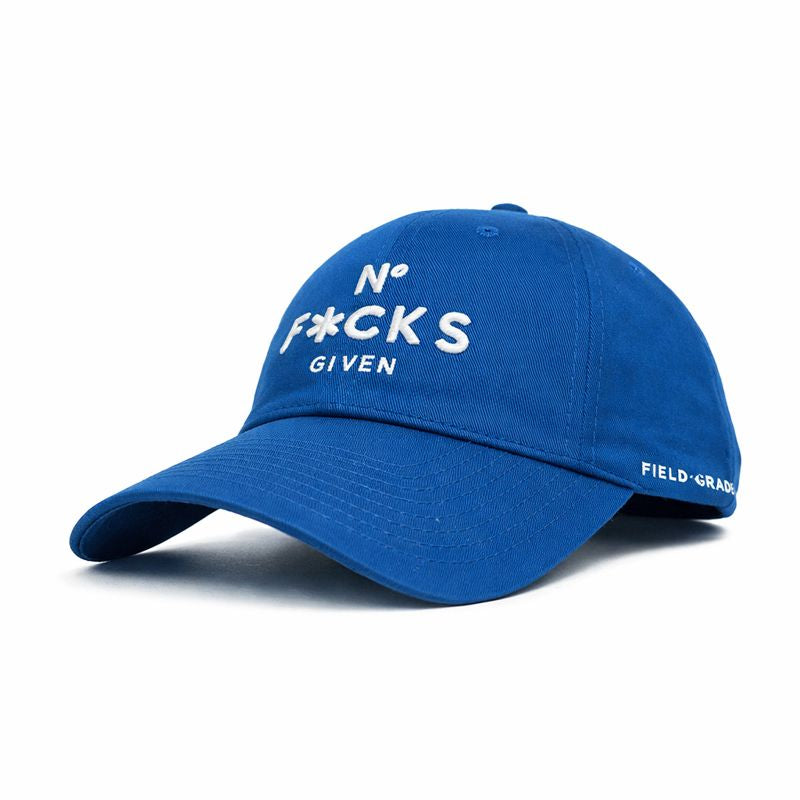 No f**** given blue relaxed fitted cap
