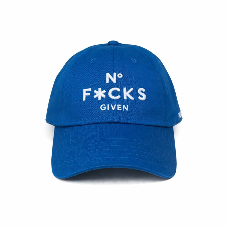 No f**** given blue relaxed fitted cap