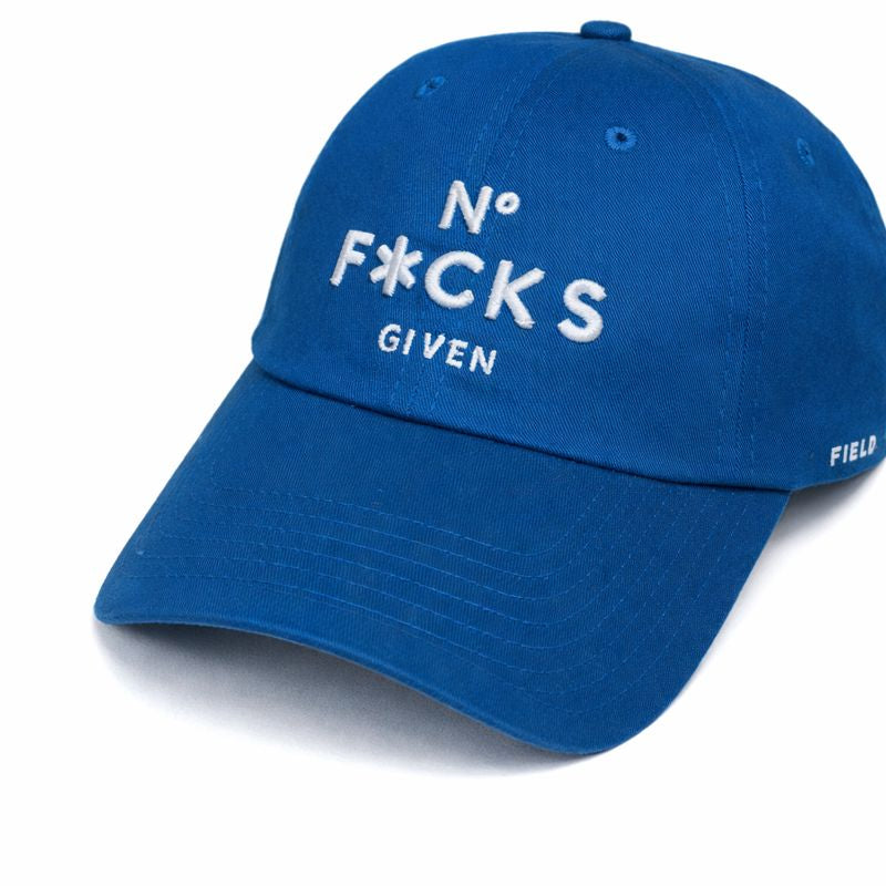 No f**** given blue relaxed fitted cap