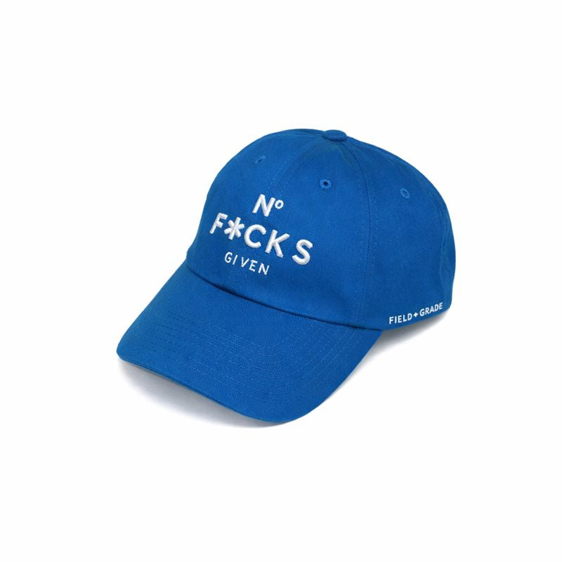 No f**** given blue relaxed fitted cap