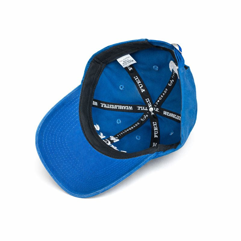 No f**** given blue relaxed fitted cap