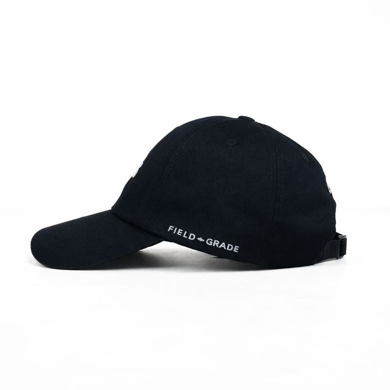 No f**** given black relaxed fitted cap
