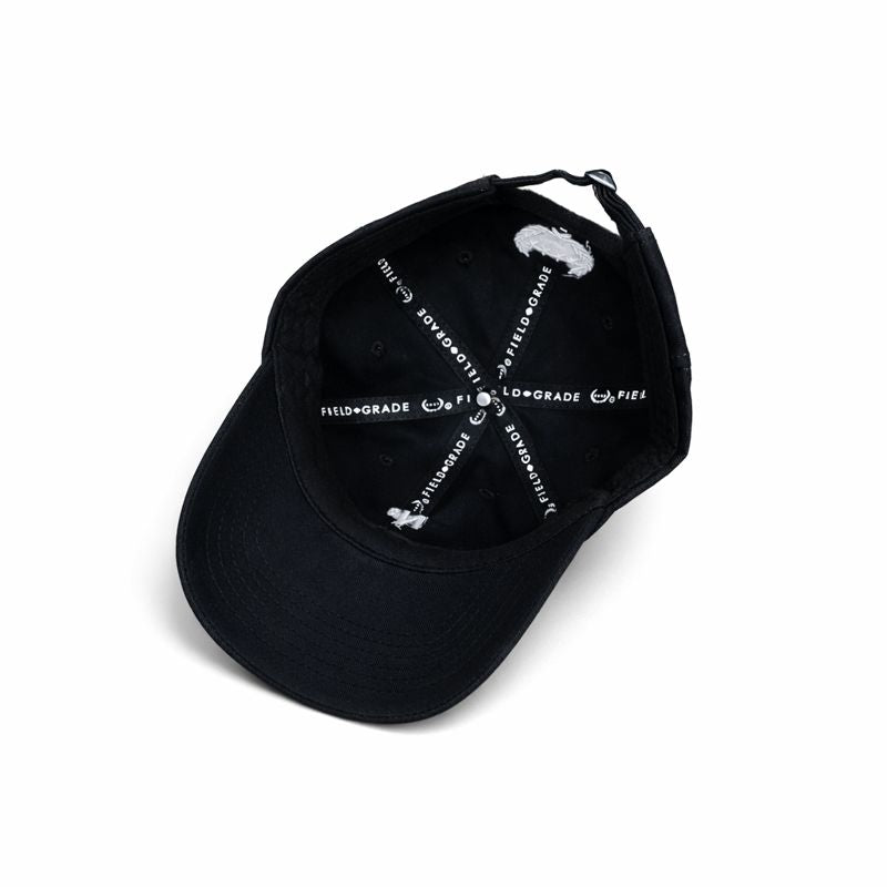 No f**** given black relaxed fitted cap