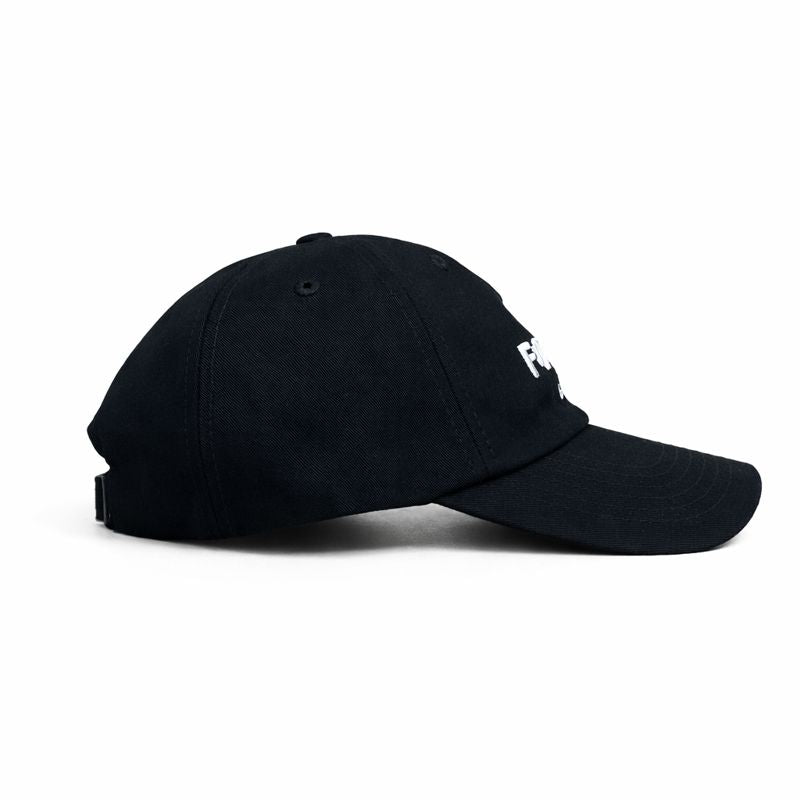 No f**** given black relaxed fitted cap
