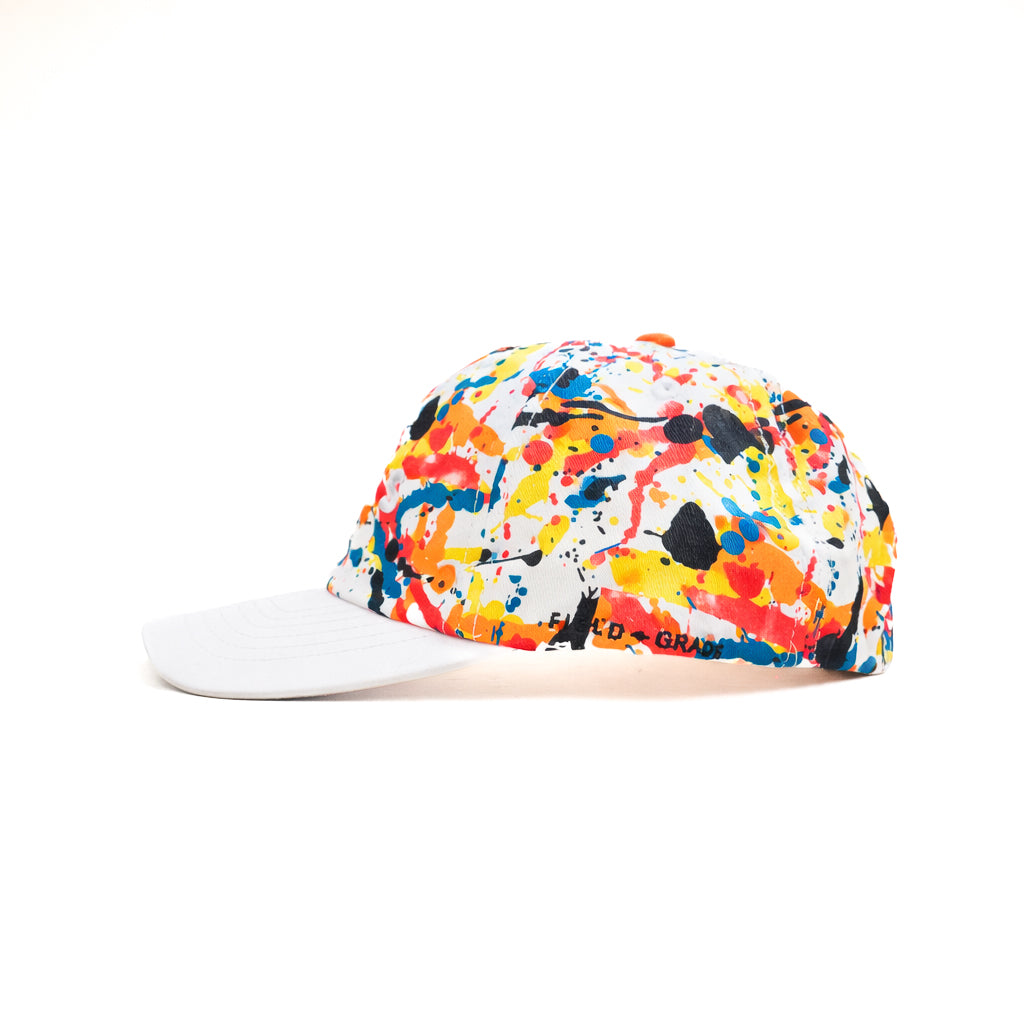 No f**** given multicolor white brim relaxed fitted cap
