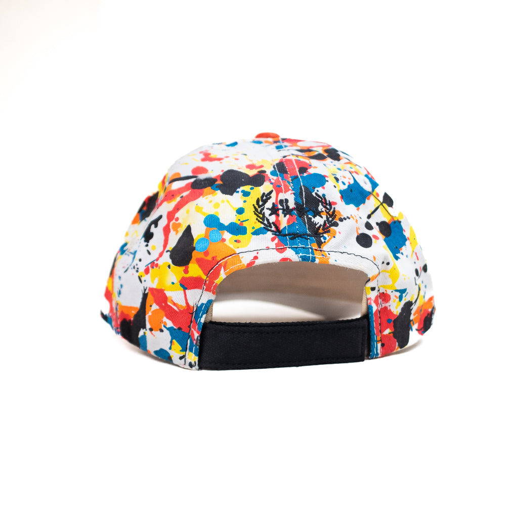 No f**** given multicolor white brim relaxed fitted cap