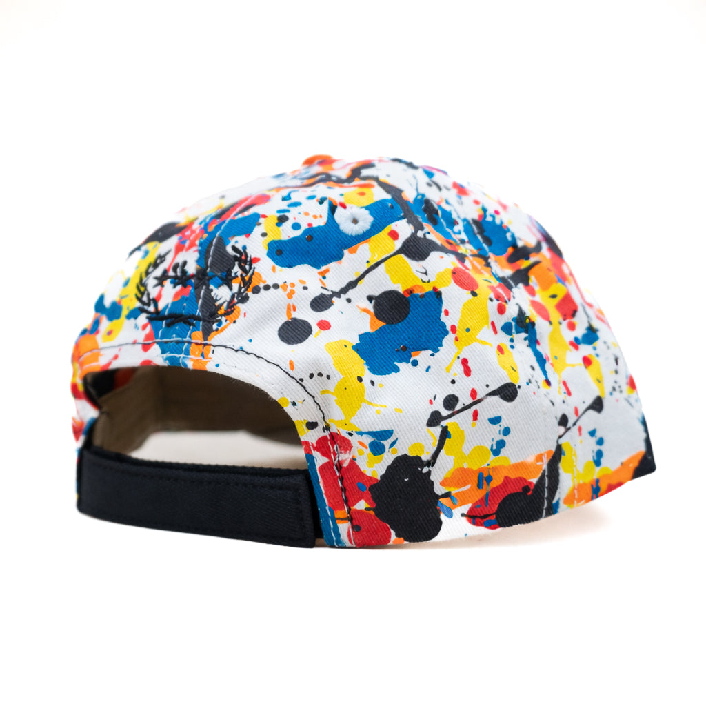 No f**** given multicolor white brim relaxed fitted cap