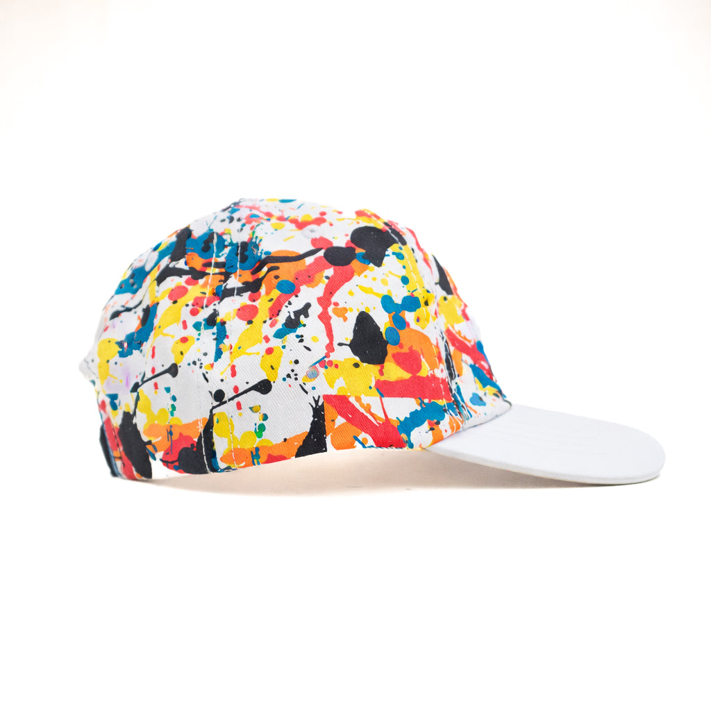 No f**** given multicolor white brim relaxed fitted cap