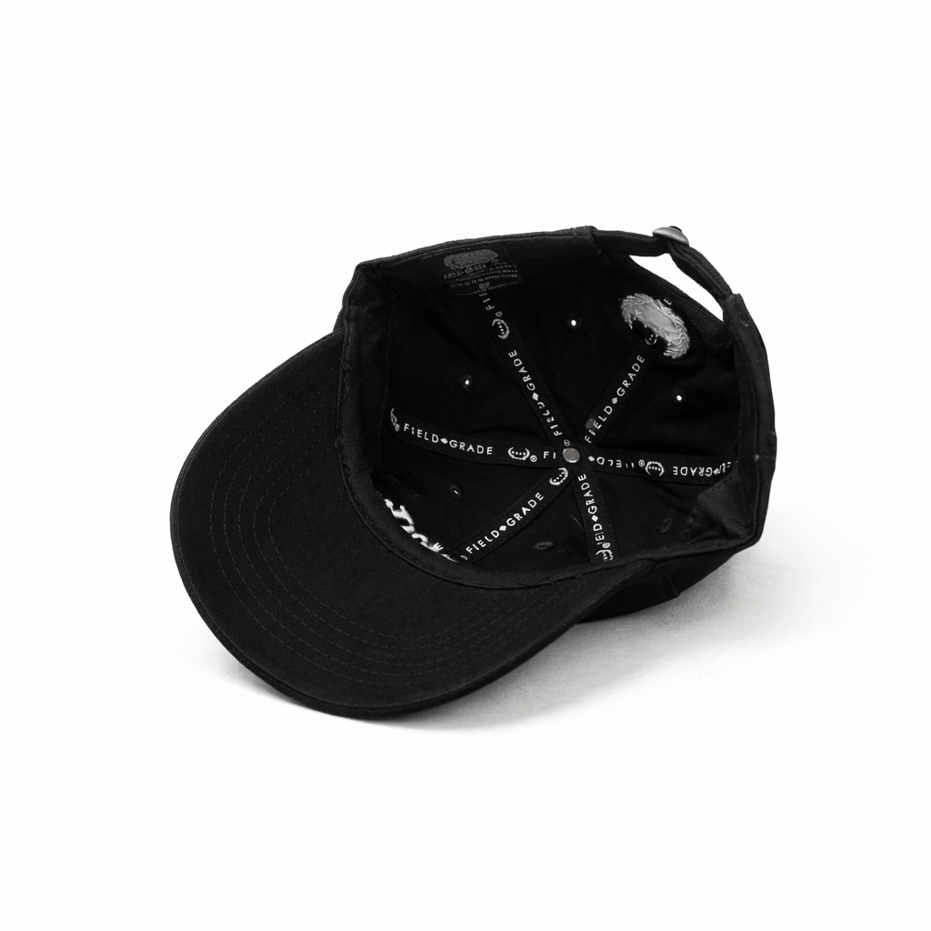 F*CK IT black relaxed fitted cap