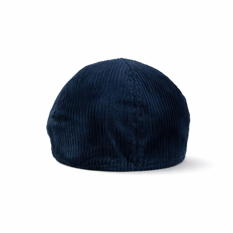 Navy Blue Corduroy Newsboy Cap